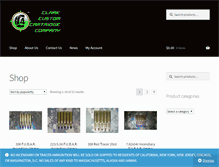 Tablet Screenshot of clarkcustomcartridge.com